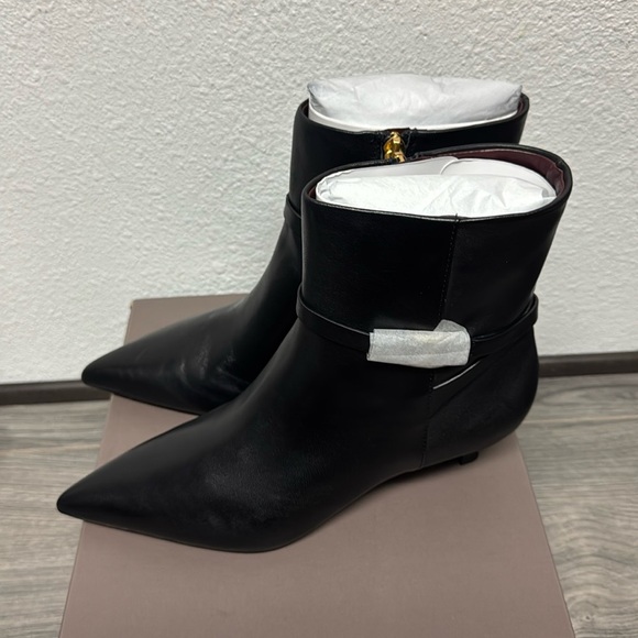 Franco Sarto Marnie Ankle Boot In Black Leather - Picture 6 of 8